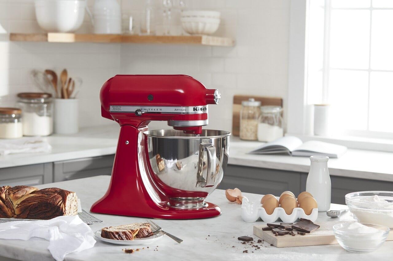KitchenAid-Artisan Series 5 Quart Tilt Head Stand Mixer with Pouring Shield KSM150PSr