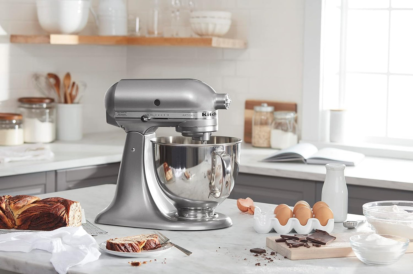 KitchenAid-Artisan Series 5 Quart Tilt Head Stand Mixer with Pouring Shield KSM150PSr