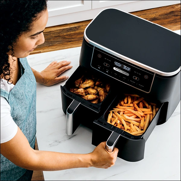 R-AD300CO Foodi 6-in-1 10-qt. XL 2-Basket Air Fryer