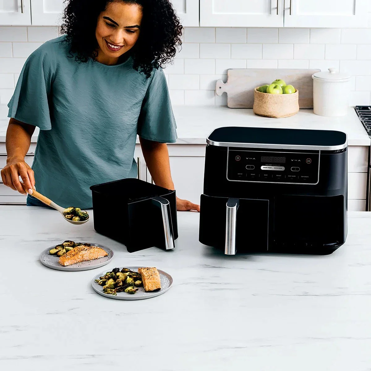 R-AD300CO Foodi 6-in-1 10-qt. XL 2-Basket Air Fryer