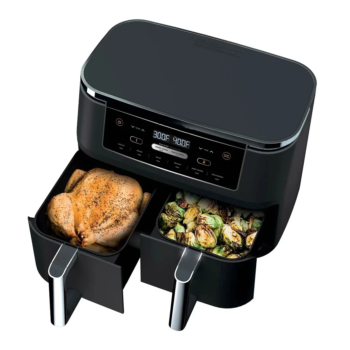 R-AD300CO Foodi 6-in-1 10-qt. XL 2-Basket Air Fryer