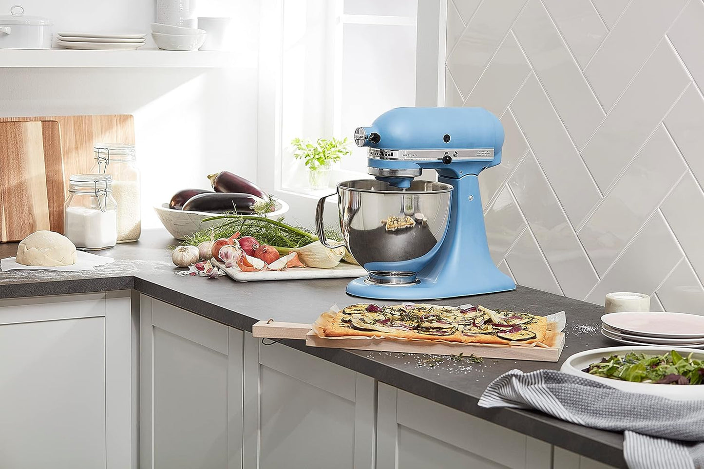 KitchenAid-Artisan Series 5 Quart Tilt Head Stand Mixer with Pouring Shield KSM150PSr