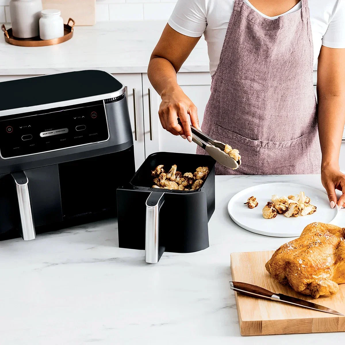 R-AD300CO Foodi 6-in-1 10-qt. XL 2-Basket Air Fryer