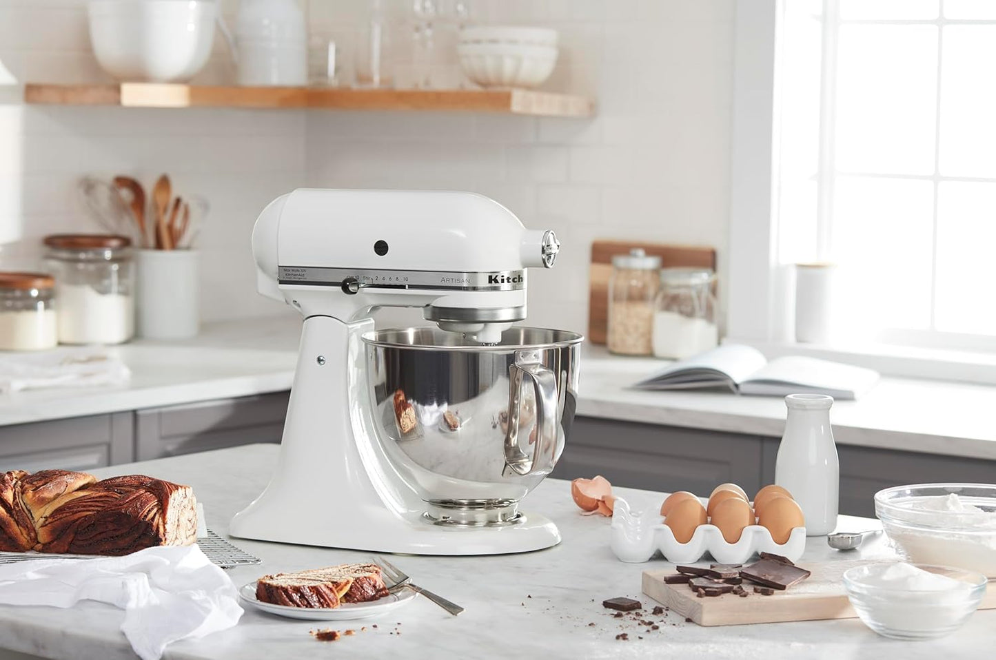 KitchenAid-Artisan Series 5 Quart Tilt Head Stand Mixer with Pouring Shield KSM150PSr
