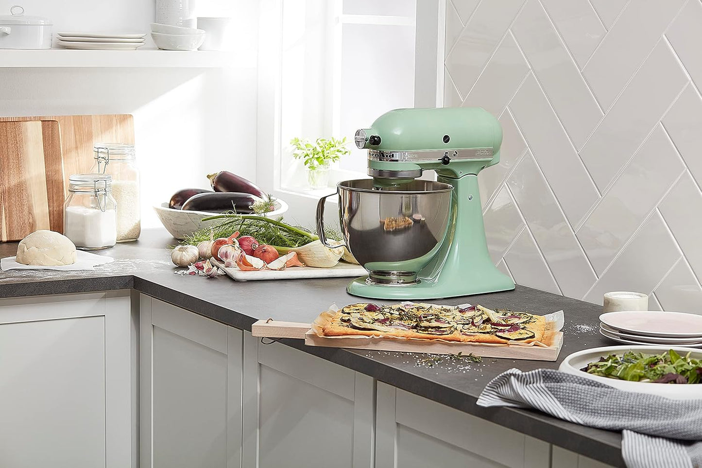 KitchenAid-Artisan Series 5 Quart Tilt Head Stand Mixer with Pouring Shield KSM150PSr
