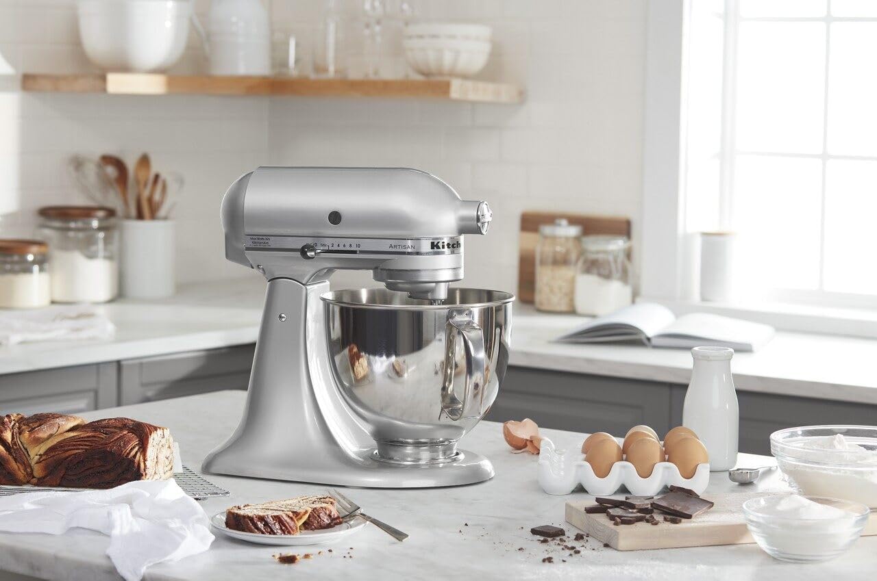 KitchenAid-Artisan Series 5 Quart Tilt Head Stand Mixer with Pouring Shield KSM150PSr