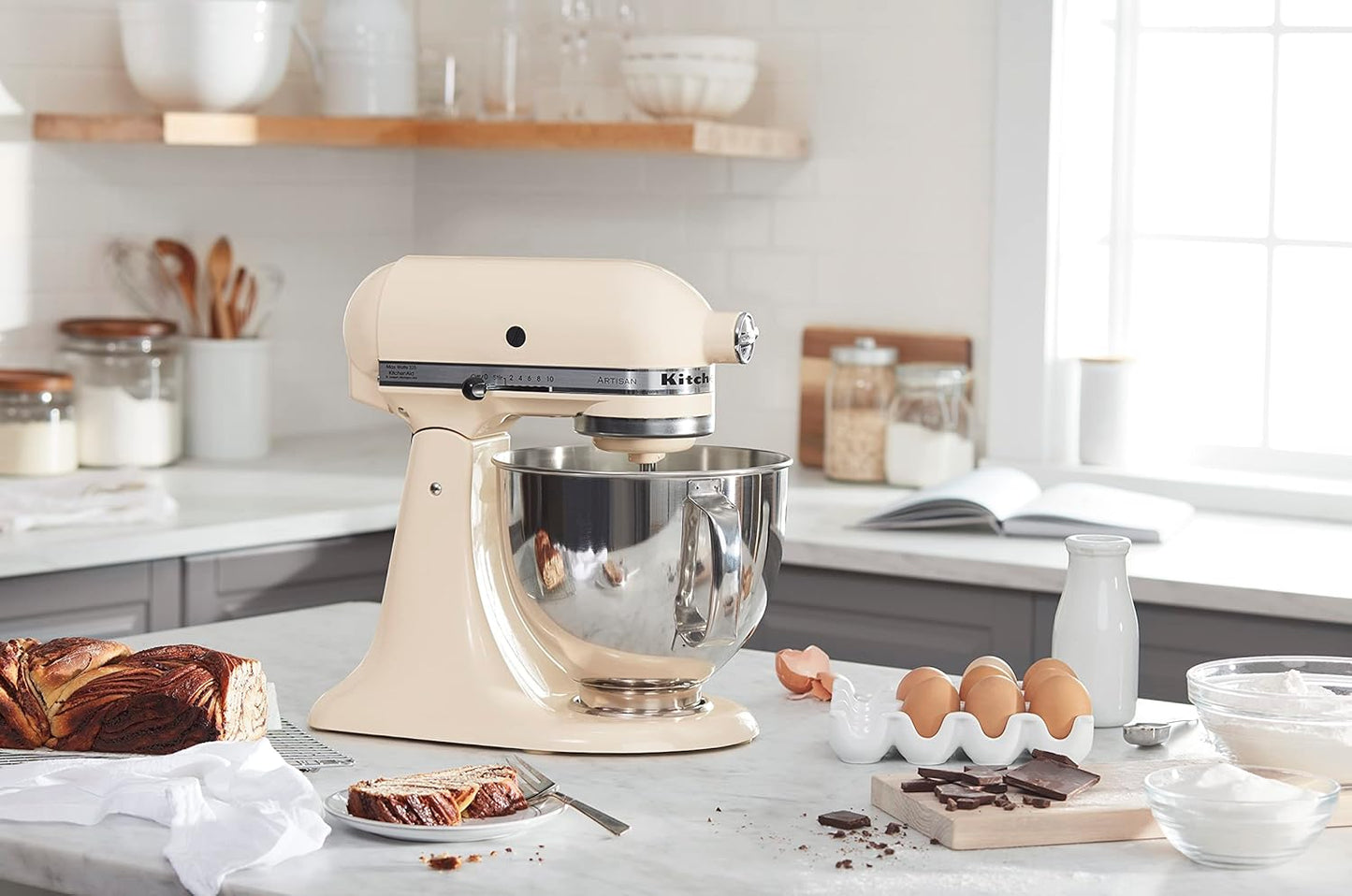 KitchenAid-Artisan Series 5 Quart Tilt Head Stand Mixer with Pouring Shield KSM150PSr