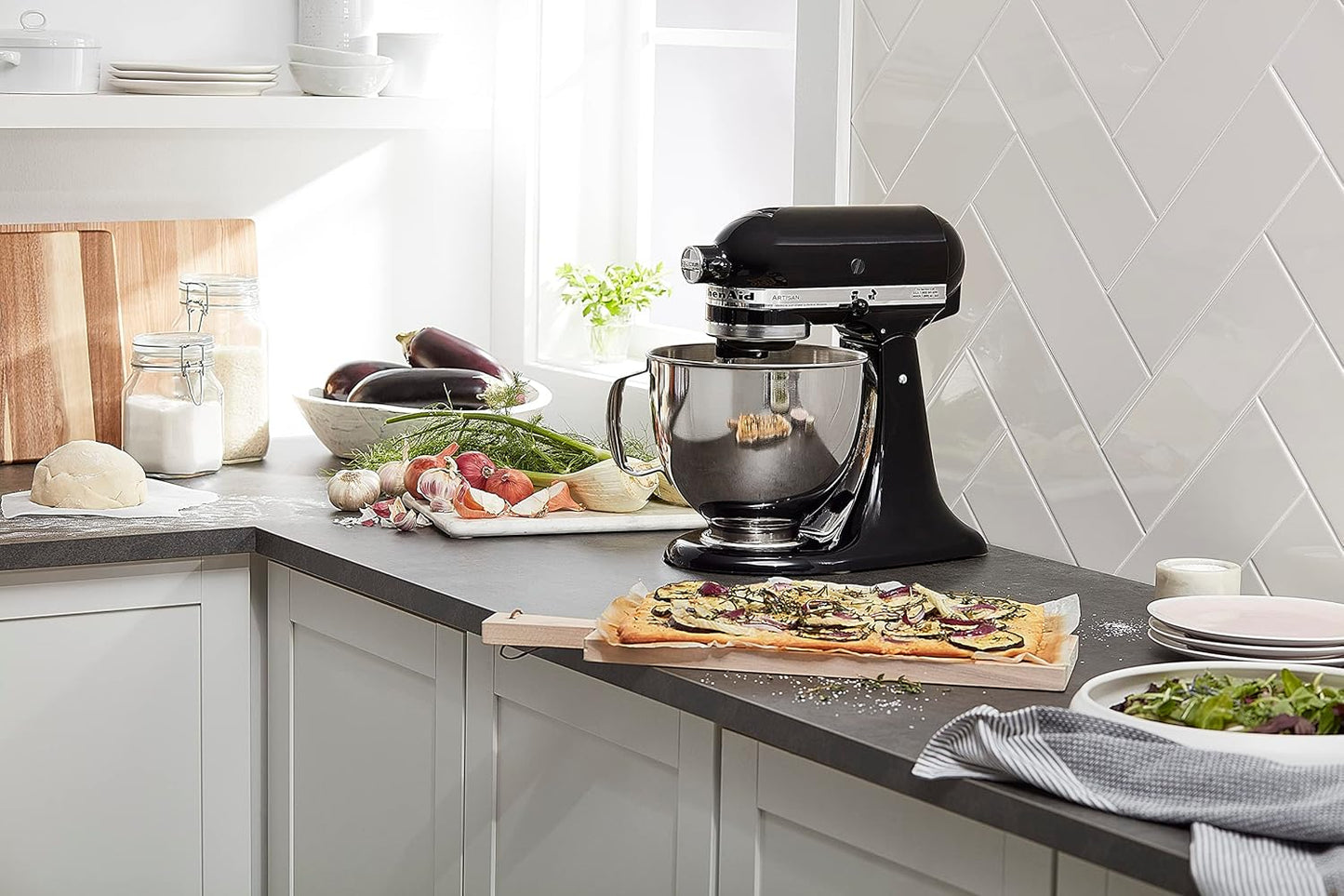KitchenAid-Artisan Series 5 Quart Tilt Head Stand Mixer with Pouring Shield KSM150PSr