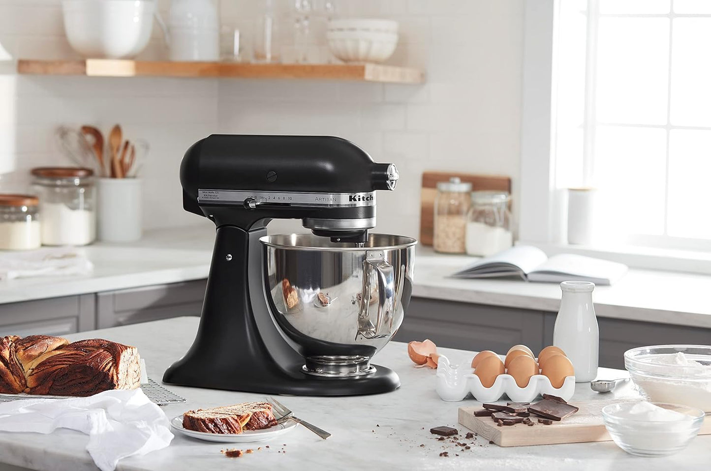 KitchenAid-Artisan Series 5 Quart Tilt Head Stand Mixer with Pouring Shield KSM150PSr